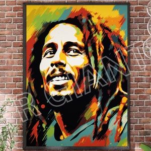 Bob Marley Poster 11x17 Wall Art Reggae Legend Wall Art